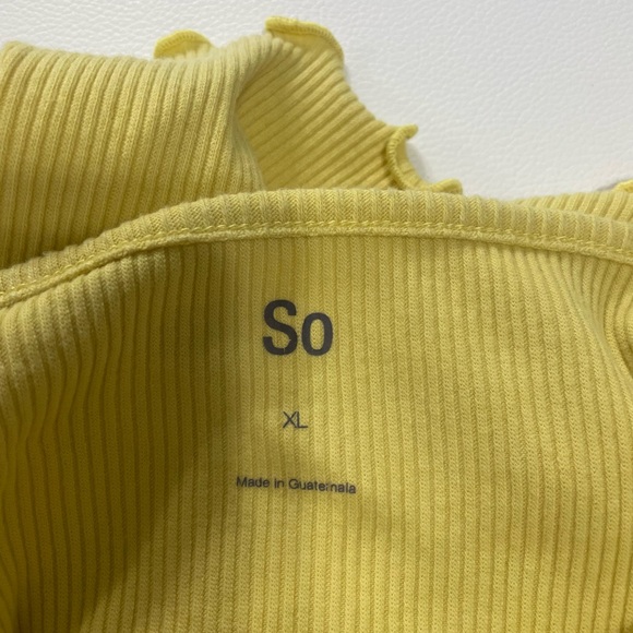 Yellow Ribbed Tank Top - Picture 5 of 5